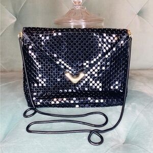 Vintage Black Metal Mesh Bag